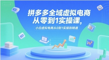 拼多多全域虚拟电商从零到1实操课